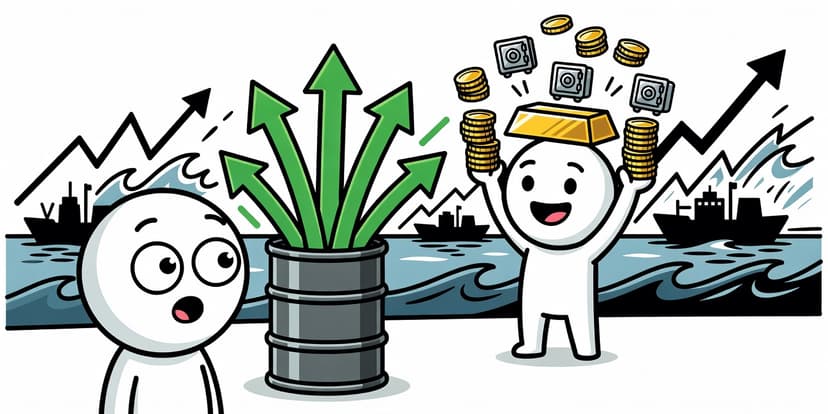 호르무즈 막히자 국제유가 10% 폭등! 금값도 3% 급등하나?