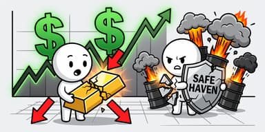 '안전자산' 금값 왜 3.5% 급락? 달러 강세·국채금리 상승 탓