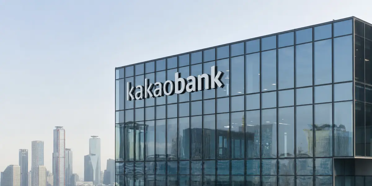 카카오뱅크 본사 건물 외관, 1분기 순이익 1,873억 원 역대 최대 실적과 인니 투자 성공을 상징하는 금융 뉴스 보도 사진