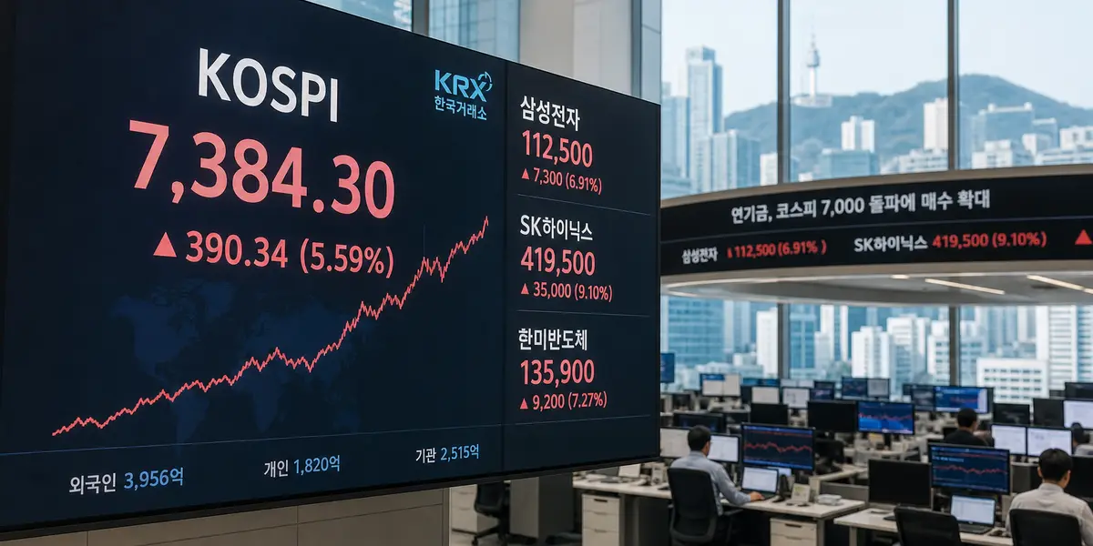 반도체 폭등+외인 3.1조 매수로 코스피 7000 돌파…지수 우상향 지속될까?