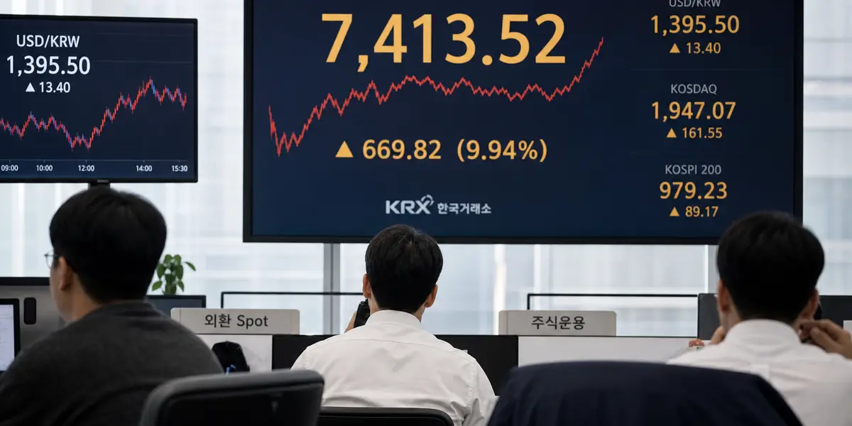 개미 8조 사재기 vs 외국인 7조 차익실현…코스피 7400선 줄다리기 승자는?